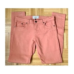 Sanctuary | salmon pink mid rise colored jeans